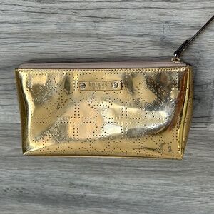 Kate Spade Metro Spade Little Shiloh Gold Cosmetic Bag